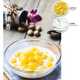 เมนู แปะก๊วย นมสด