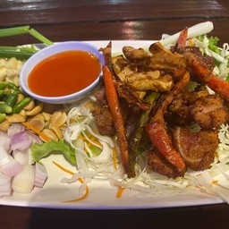 แหนมกระดูกอ่อนทอด