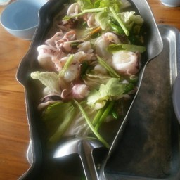 หมึกไข่นึ่งมะนาว