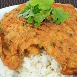 ข้าวไข่เจียว กุ้งสับ