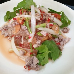 ยำวุ้นเส้นหมูสับ