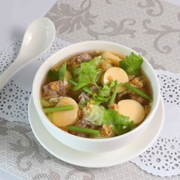 แกงจืดผักกาดขาวเต้าหู้หมูสับ