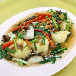 เต้าหู้ไข่ผัดเห็ดหอม