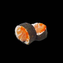 แซลมอนห่อไข่กุ้ง 2ชิ้น (ตามรูป)