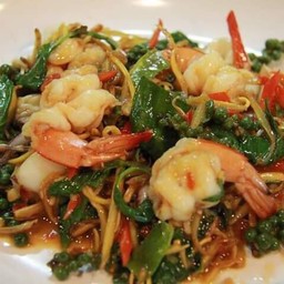 ผัดขี้เมากับข้าว