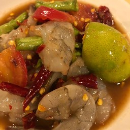 ตำกุ้งสด