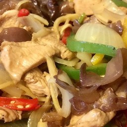 ผัดขิงกับข้าว