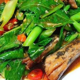 คะน้าปลากระป๋อง