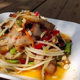 ตำคอหมูย่าง