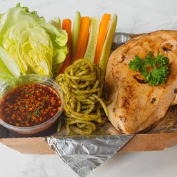 สเต็กไก่ย่างจิ้มแจ่ว