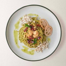 สปาเกตตี้สไปซี่เพสโต้ซอส