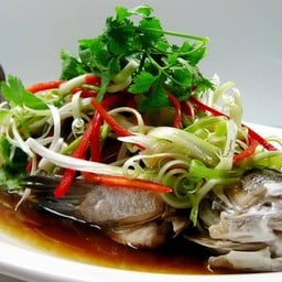 ปลากะพงนึ่งซีอิ๊ว