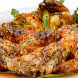 กุ้งผัดพริกไทยดำ