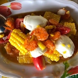 ตำข้าวโพดไข่เค็ม