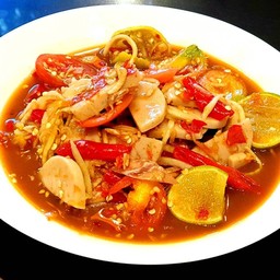 ตำหมูยอ ปากเปิด