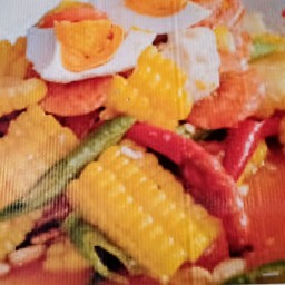 ตำข้าวโพดไข่เค็ม
