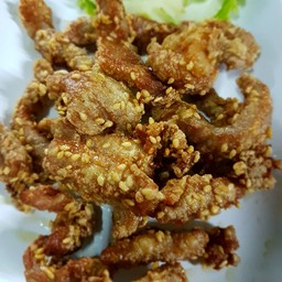 หมูแดดเดียวทอด