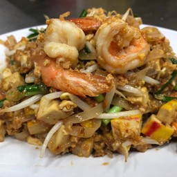 ผัดไทยกุ้งสด