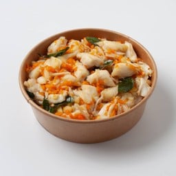 ปูล้นผัดพริกเหลืองราดข้าว