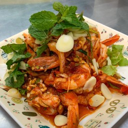 ยำกุ้งพล่า