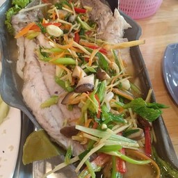 ปลากะพงนึ่งซีอิ๊ว