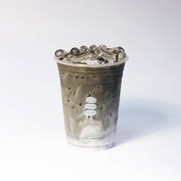 Premium ice hojicha latte