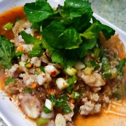 ลาบวุ้นเส้นหมูสับ