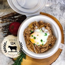GD.2ข้าวหน้าเนื้อ + ไข่ออนเซ็น Jumbo