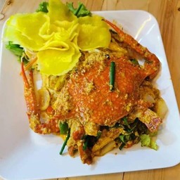 ปูม้าผัดผงกะหรี่