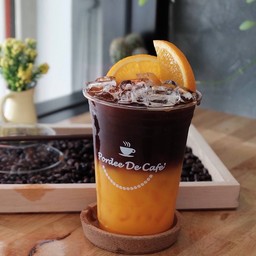 Black coffee  orange soda