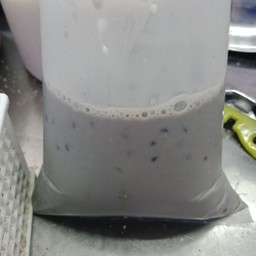 น้ำเต้าหู้นมสดงาดำทรงเครื่อง