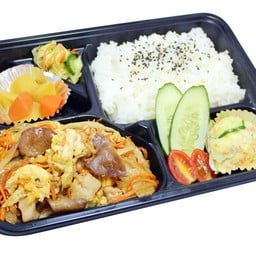 Kikurage-tamago bento