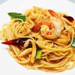 Spaghetti Tom Yum (สปาเก็ตตี้ต้มยำ)