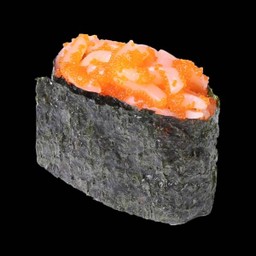 หมึกสายฝนคลุกไข่กุ้ง