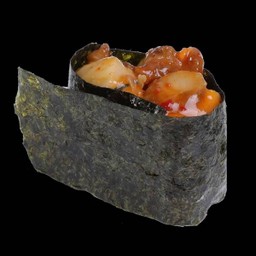 ซูชิสาหร่ายหอยเชลล์ซอสเผ็ด