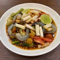ตำไหลบัวกุ้งสด