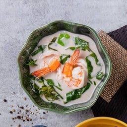 ใบเหลียงต้มกะทิกุ้งสด