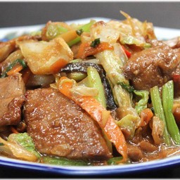 ผัดตับทรงเครื่อง