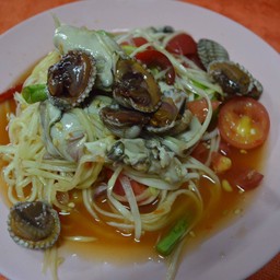 ตำหอยแครง+หอยนางรม