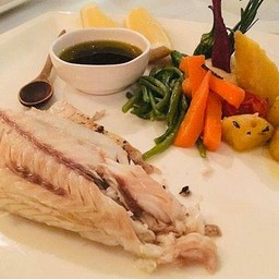 Seabass in salt crust with herbs and first pressed olive oil