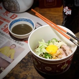 บะหมี่คลุกซอสงาน้ำปู (เส้นแบน สำหรับคนบ้านไกล)