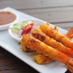 กุ้งสะเต๊ะ