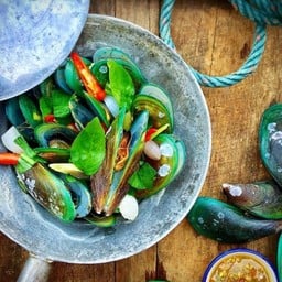 หอยเเมลงภู่อบ