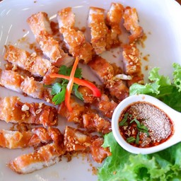 หมูสามชั้นทอด