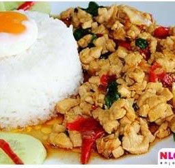 ข้าว+กระเพราไก่