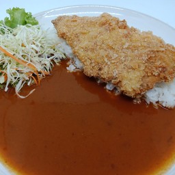 ข้าวแกงกะหรี่หมูทอด