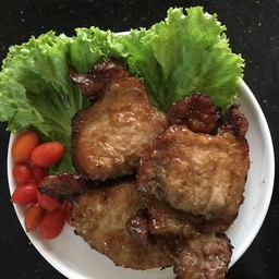 หมูย่างซอสข่าแดง