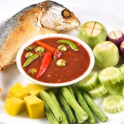 ชุดน้ำพริกกะปิ ปลาทู ผัก