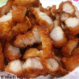ข้าวหมูทอดกระเทียม
