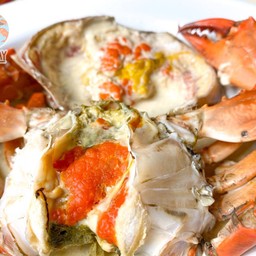 ปูไข่ทะเลนึ่งนมสด